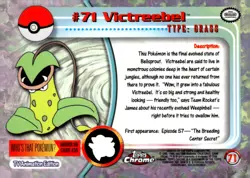 Pokemon Card-Victreebel 2000 Topps Chrome TV Animation Edition #71 Card - Image 2