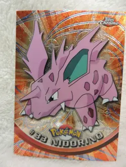 Pokemon Series 1 Topps Chrome Nidorino #33 Card - Image 1