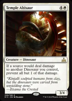 Temple Altisaur -Foil Light Play MTG Rivals of Ixalan - Image 1