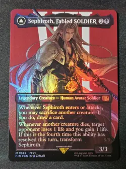 Sephiroth, Fabled SOLDIER (0382) (Borderless) - M FIN FINAL FANTASY 382 NM - Image 1