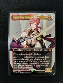 MTG Lightning, Army of One Borderless 0400 Final Fantasy NM - Image 1