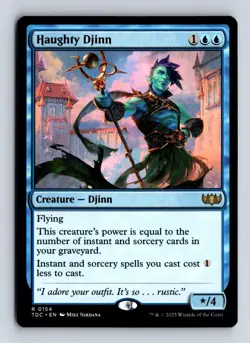 Haughty Djinn 154 R Commander: Tarkir: Dragonstorm Magic: The Gathering NM/M - Image 1