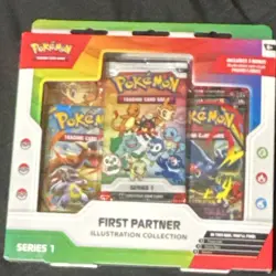 Pokemon Pokemon TCG First Partner Illustration Collection Series 1 3-Pack EN - Image 1