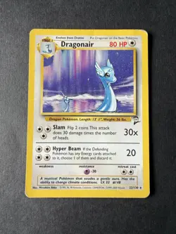 Pokemon TCG Dragonair Base Set 2 Unlimited Rare Card 22/130 - Image 1