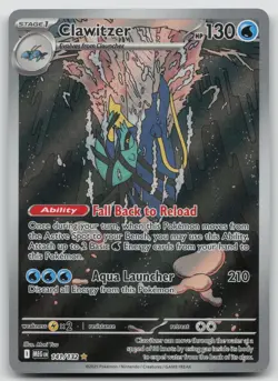 Clawitzer 141/132 Mega Evolution Pokemon Holo NM Illustration Rare - Image 1