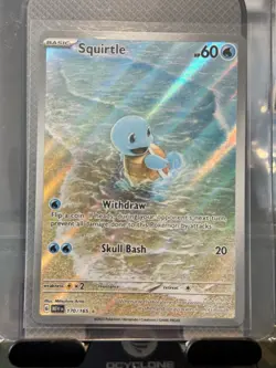 Pokemon TCG Squirtle 170/165 Sv: Scarlet & Violet 151 Illustration Rare GEM - Image 1