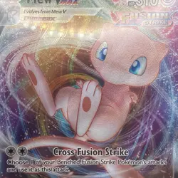 Mew VMAX 114/264 Sword & Shield Fusion Strike Pokemon Ultra Rare Holo Used - Image 3