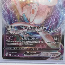 Mew VMAX 114/264 Sword & Shield Fusion Strike Pokemon Ultra Rare Holo Used - Image 4