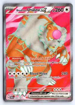 Bloodmoon Ursaluna ex 202/167 Ultra Rare Twilight Masquerade Pokemon NM - Image 1