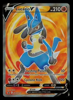Lucario V SWSH213 Holo Promo Sword & Shield Promo Pokemon Near Mint - Image 1