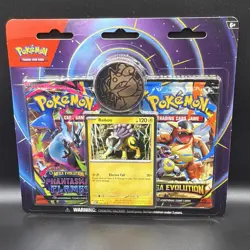 Pokemon Mega Evolution Phantasm Flame Blister 2 Booster Raikou Foil Coin English - Image 1