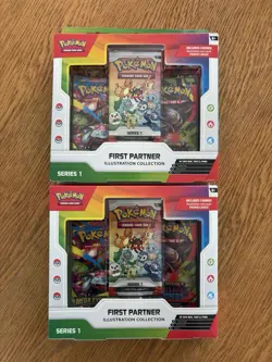 Pokemon First partner illustration series 1 New And Sealed X2(See Description) - Image 1