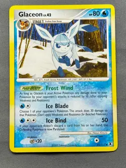LP Glaceon 41/111 Uncommon Rising Rivals Pokemon Naoyo Kimura - Image 1