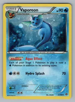 VAPOREON 22/98 UC ANCIENT ORIGINS _POKEMON LP AOR 2015 - Image 1