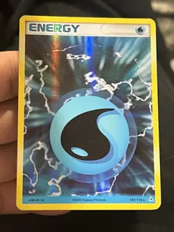 Water Energy - 107/110 - Holo Rare Holon Phantoms Pokemon LP - Image 1
