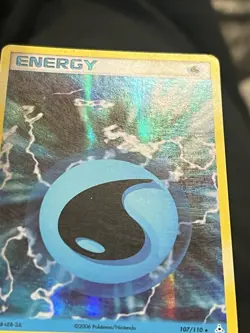 Water Energy - 107/110 - Holo Rare Holon Phantoms Pokemon LP - Image 3