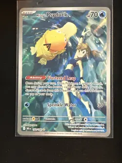 2025 Pokemon Destined Rivals Misty's Psyduck Illustration Rare #193/182 NM-M - Image 1