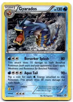 Gyarados 20/98 Rare Ancient Origins Pokemon Heavily Played - Image 1