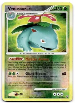 Venusaur (Secret Wonders) 20/132 Rare Deck Exclusives Pokemon Heavily Played - Image 1