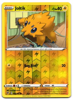 Joltik 055/185 - 🌊 Vivid Voltage Common Pokemon TCG Reverse Holo 🖤 - MP - Image 1