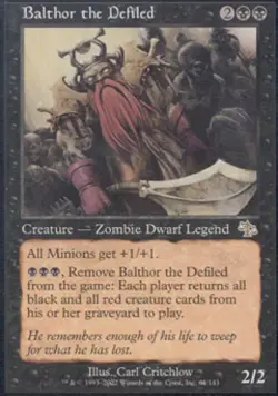 Balthor the Defiled -Foil Light Play MTG Judgment - Image 1