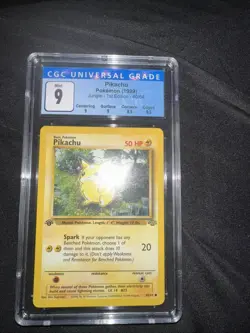 Pokemon Jungle Pikachu 1st Edition PSA 9 Mint #60/64 Red Cheeks 1999 WOTC - Image 1