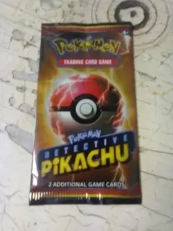 Pokemon TCG 1 Detective Pikachu Sealed Booster Pack - Image 1