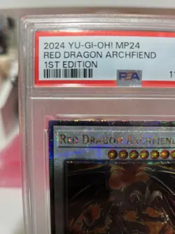 Yu-Gi-Oh! Red Dragon Archfiend Quarter Century Secret Rare MP24-EN025 PSA 9 - Image 2