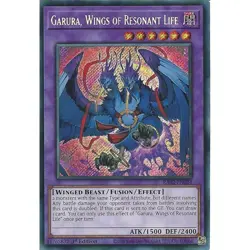Yugioh Garura, Wings of Resonant Life RA02-EN024 Secret Rare 1st Edition - Image 1