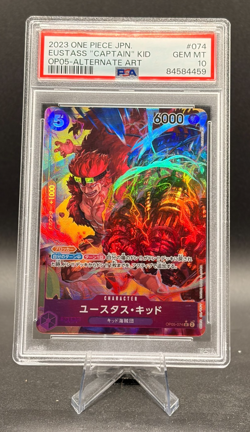 Eustass Kid OP05-074 Alt Art PSA 10 Gem Mint One Piece OP05 Japanese 2023 - Image 1