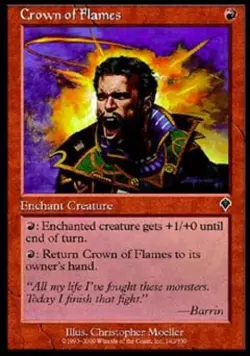 Crown of Flames -Foil Medium Play MTG Invasion - Image 1