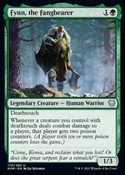 Fynn, the Fangbearer -Foil Light Play English MTG Kaldheim - Image 1