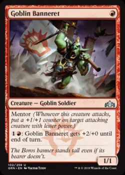 Goblin Banneret -Foil Light Play English MTG Guilds of Ravnica - Image 1