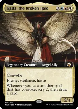 Kasla, the Broken Halo (Extended Art) -Foil Light Play MTG - Image 1