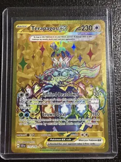 Pokemon TCG Terapagos EX 173/142SV07: Stellar Crown Hyper Rare Holo Card - Image 1