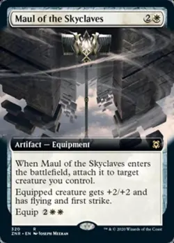 Maul of the Skyclaves (Extended Art) -Foil Light Play MTG Zendikar Rising - Image 1