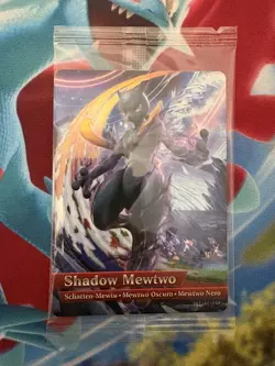 Pokemon Shadow Mewtwo Amiibo Card SEALED New Pokken Tournament Pokemon Card - Image 1