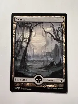 Swamp - FULL ART - MTG Amonkhet - NM - Image 1