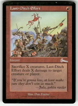 Last-Ditch Effort 83 UC Urza's Legacy NM Magic: The Gathering - Image 1
