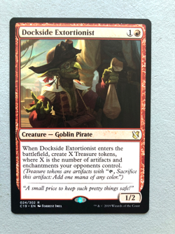 Mtg Carte Magic C19 Commander 2019 Dockside Extortionist NM - Image 1