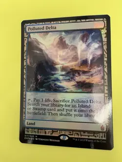 Polluted Delta Zendikar Expeditions Foil, Slight Crease - Image 1