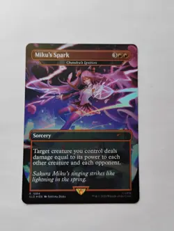 Magic: The Gathering Miku's Spark Secret Lair Alt Art Foil Eng #1594 - Image 1