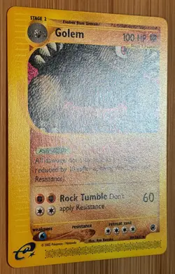 Golem # 49/165 Rare Expedition Base-Set 2002 Pokemon Englisch Mint Vintage - Image 2
