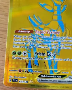 Pokemon Prismatic Evolutions - 176/131 Iron Leaves - Hyper Rare - NM - Image 5