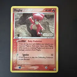 Magby Stamped Reverse Holo 58/92 EX Legend Maker LP Pokemon TCG ⭐ - Image 1