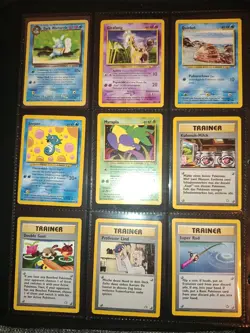 176 Vintage Pokemon Karten Sammlung Ordner Base Set Fossil Jungle Holo Rare TCG - Image 3