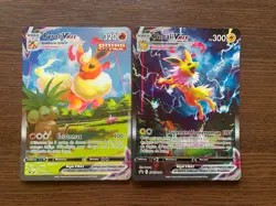 Lot 2 Cartes Pokemon JUMBO / OVERSIZE Voltali Pyroli Francaises NEUVES - Image 1