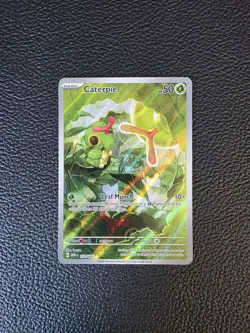 Pokemon Caterpie Raupy #172 172/165 MEW 151 English Illustration Rare Near Mint - Image 1
