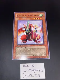 Yugioh - Harpie’s Pet Baby Dragon *1st Edition* SD8-EN017 ( LP) - Image 1