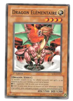 Dragon Elementaire SOD-FR023 [PREMIERE EDITION] - Carte Yu-Gi-Oh ! - Image 1